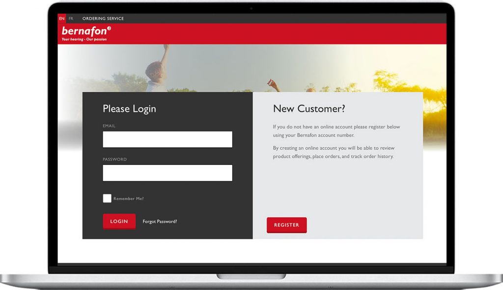 Bernafon Ordering Service screenshot