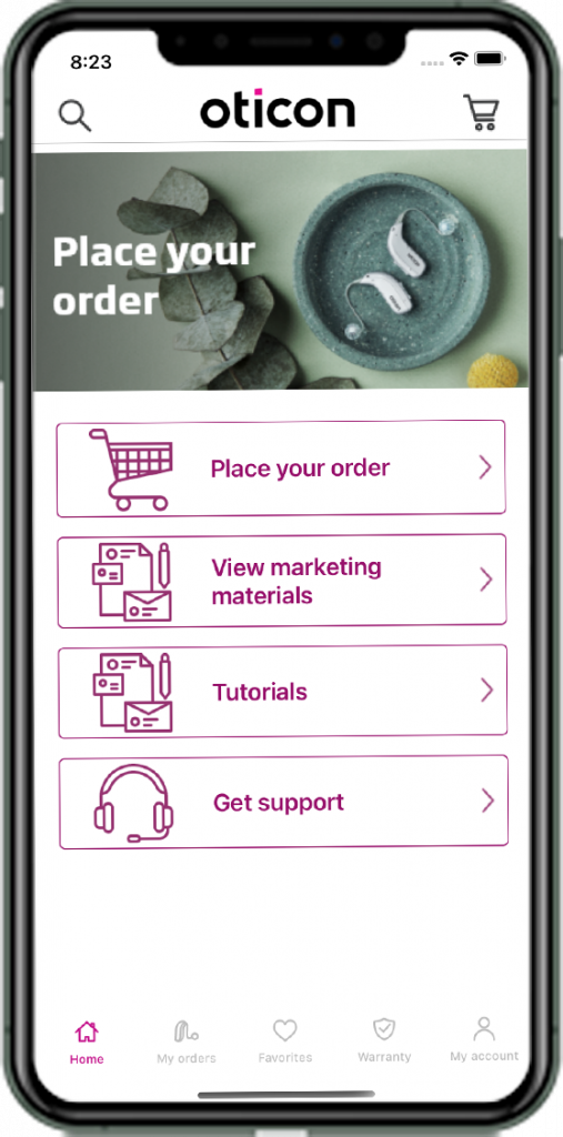 My Oticon — Mobile App screenshot